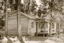 Watkins Creek Ranch guest cabin in 1947