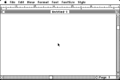 A screenshot of WriteNow 1.00 on the Mac platform
