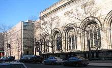 Side View of the Yale University Art Gallery